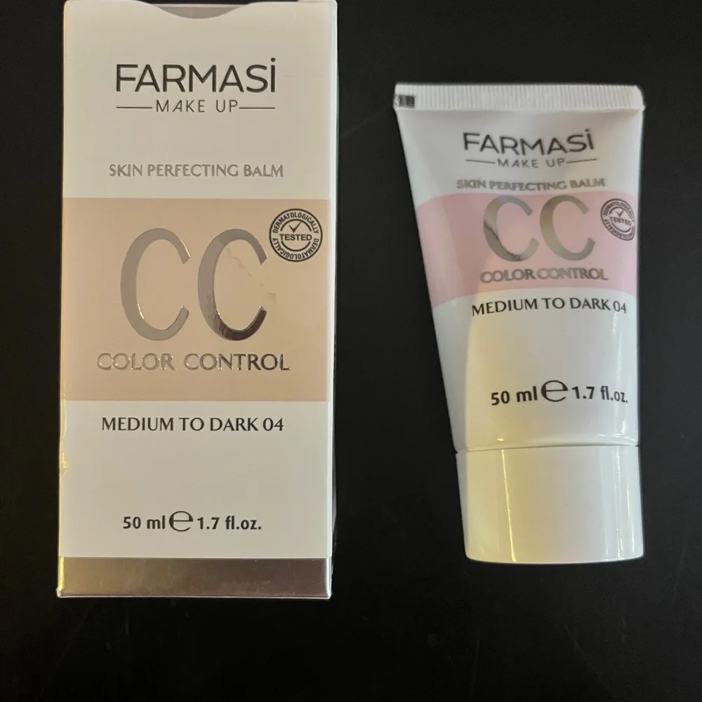 Farmasi CC Color Control Cream Foundation Cream 1.7 fl oz | 04 MEDIUM to DARK